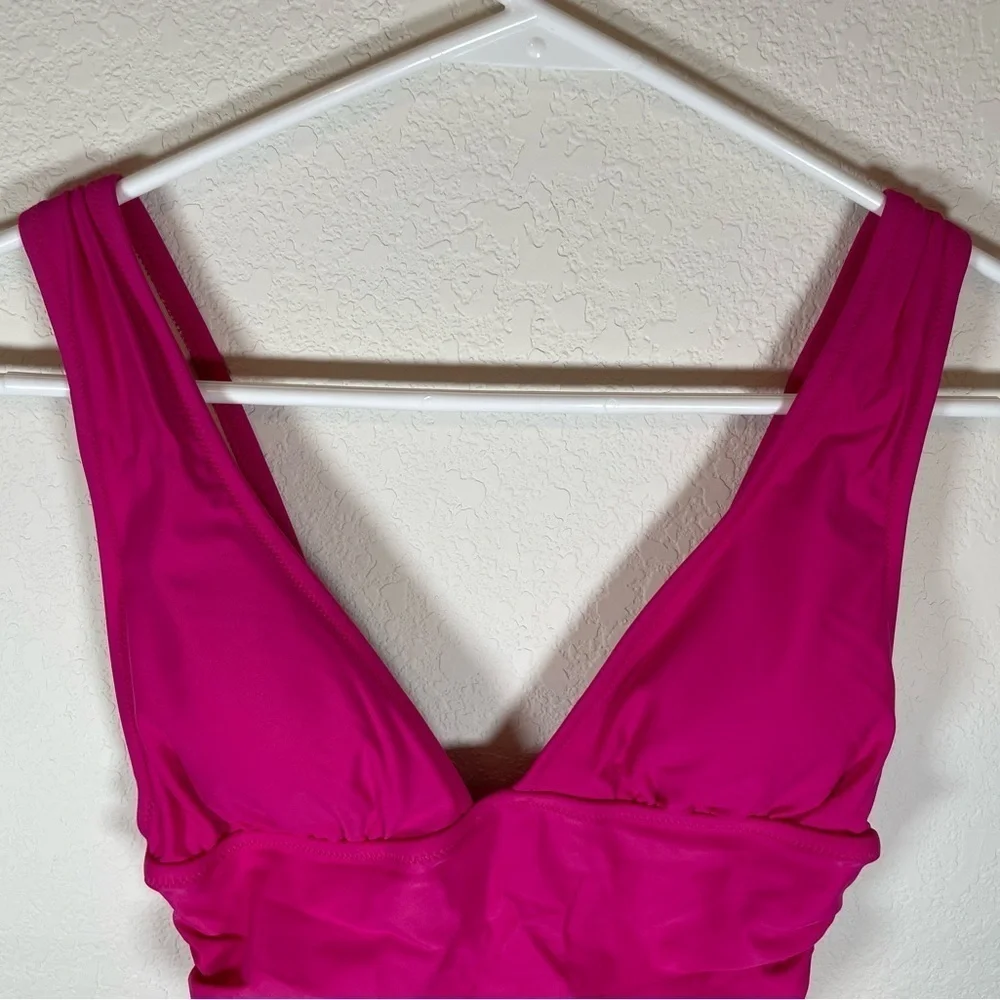 J.Crew Vibrant Pink One-Piece Swimsuit size 2